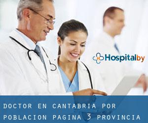 Doctor en Cantabria por población - página 3 (Provincia)